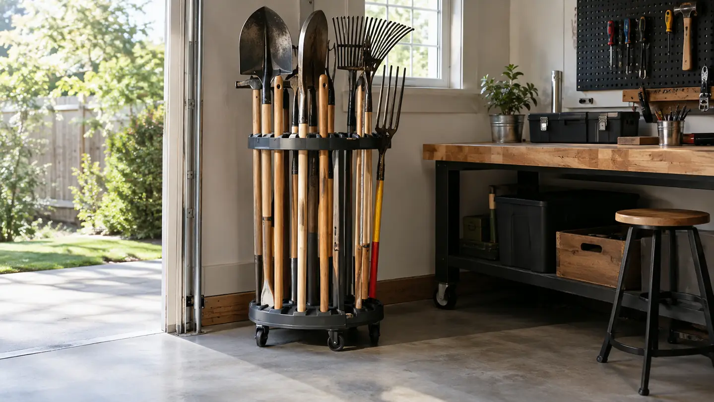 How the DAOUTIME Rolling Garden Tool Tower Cleared Out My Garage