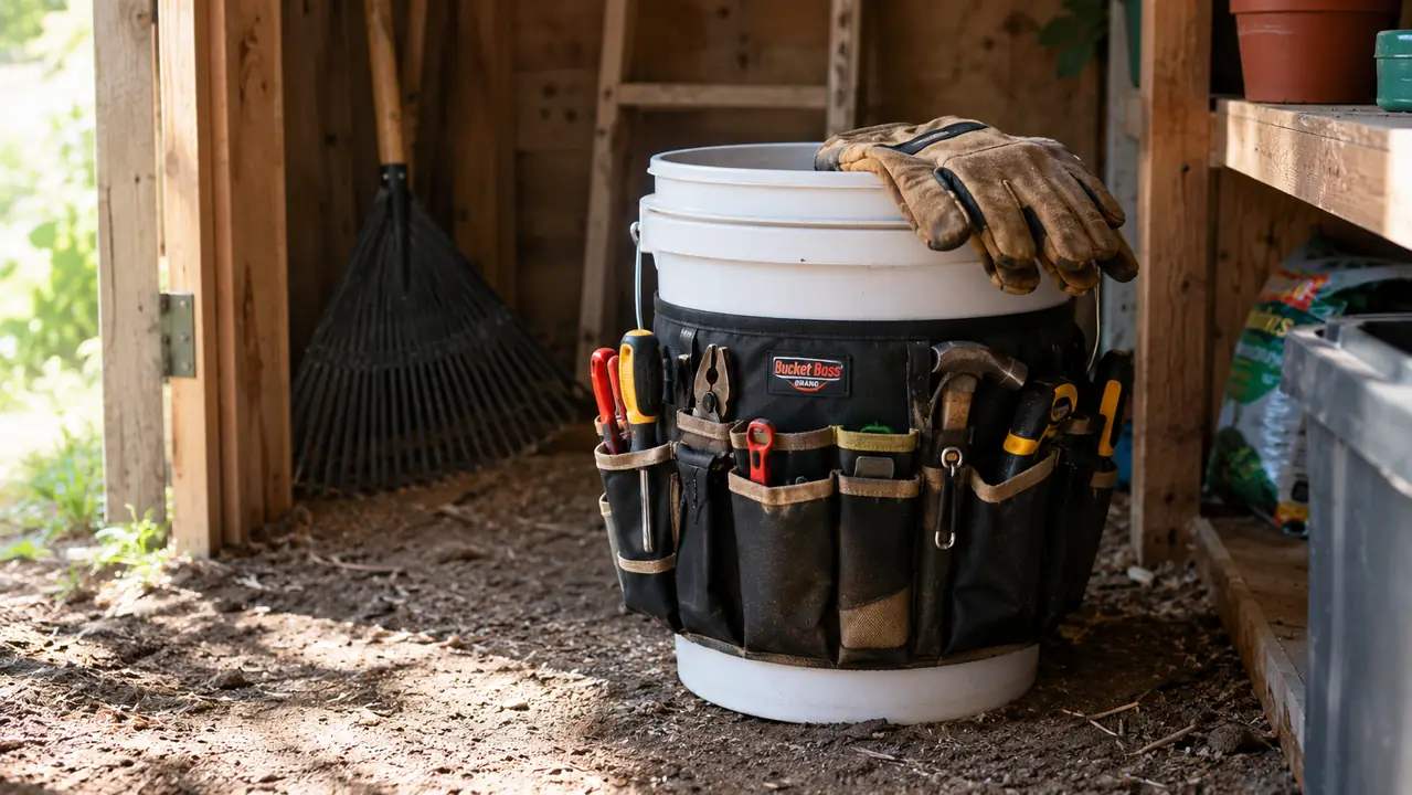 How to Tame Hand tools and small garden gear with the Bucket Boss Bucketeer